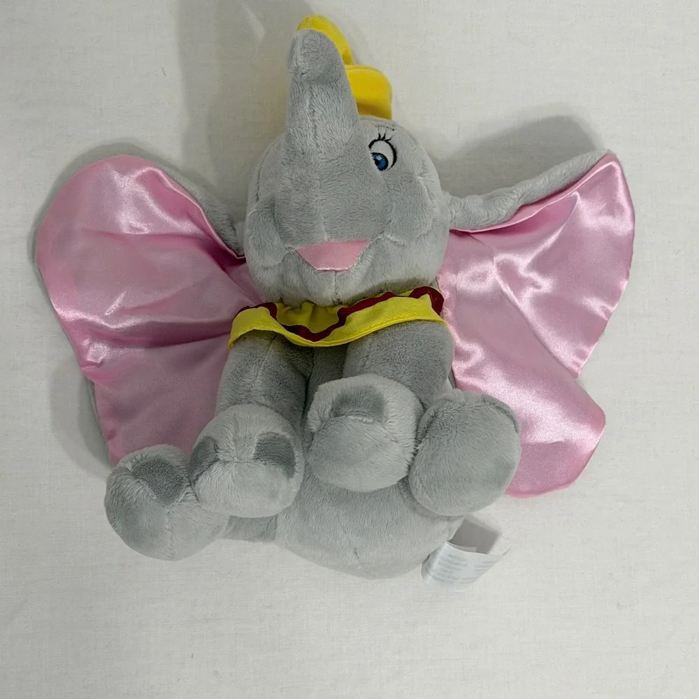 Disney Dumbo Plush Toy Unisex‎ Small Grey Excellent Flying Elephant Circus Hat